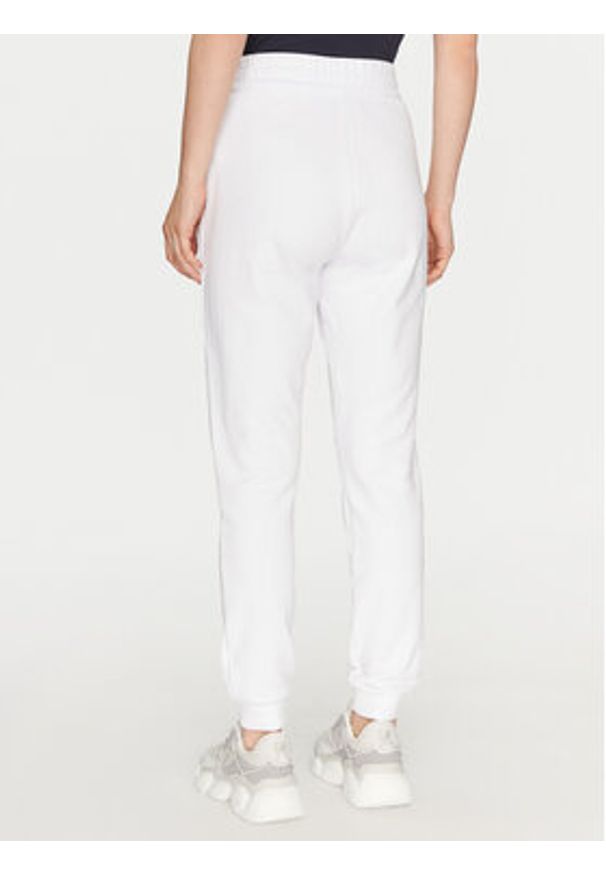 Armani Exchange Spodnie dresowe 8NYPCX YJ68Z 1000 Biały Regular Fit. Kolor: biały. Materiał: bawełna