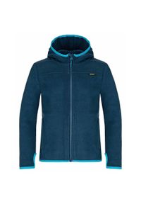 GLOMEX - Loap Qwaro Dziecięcy Polar z Kapturem Rozmiar 116. Typ kołnierza: kaptur. Kolor: niebieski, wielokolorowy. Materiał: polar #1