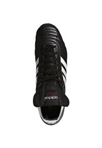 Adidas - Buty piłkarskie adidas World Cup Sg M 011040 czarne. Zapięcie: sznurówki. Kolor: czarny. Materiał: syntetyk, materiał, skóra. Szerokość cholewki: normalna. Sport: piłka nożna