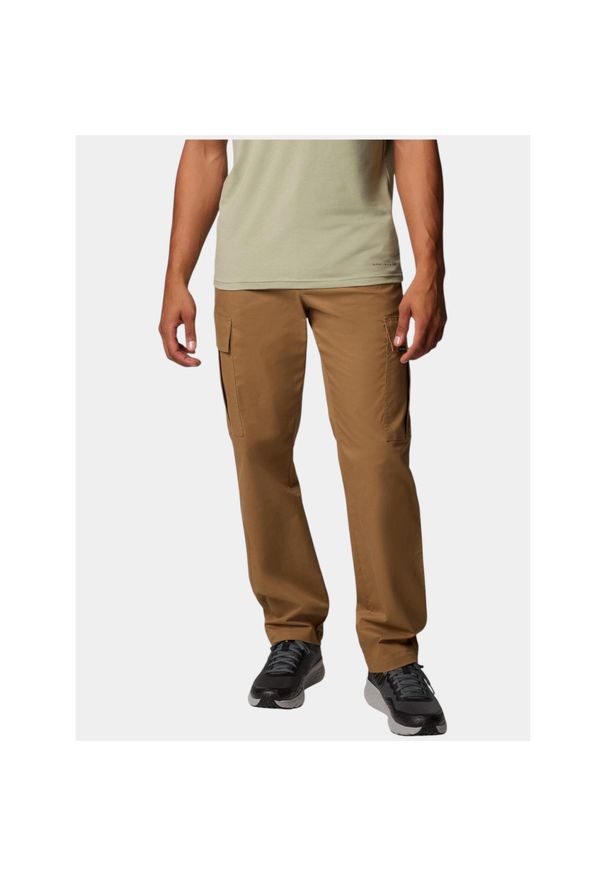 columbia - Spodnie męskie Columbia Rapid Rivers II. Kolor: brązowy. Materiał: bawełna. Sezon: lato. Sport: turystyka piesza
