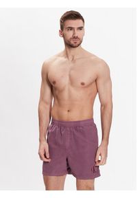 Calvin Klein Swimwear Szorty kąpielowe Medium Drawsting KM0KM00806 Fioletowy Regular Fit. Kolor: fioletowy. Materiał: syntetyk #2