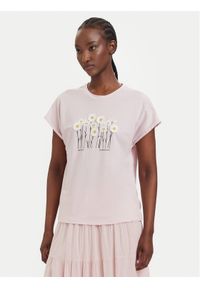 only - ONLY T-Shirt Jany 15372108 Różowy jasny Regular Fit. Kolor: różowy. Materiał: syntetyk #1