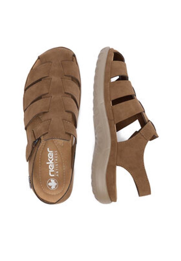 Rieker Sandały CEO-64860-24 Brązowy. Kolor: brązowy. Materiał: skóra