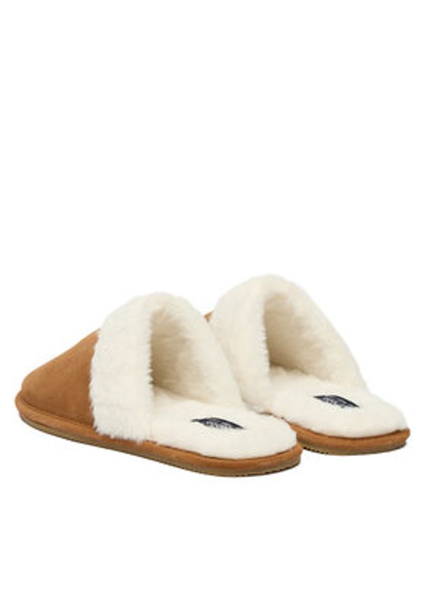 Polo Ralph Lauren Kapcie 842P03595001 Brązowy. Kolor: brązowy. Materiał: skóra, zamsz