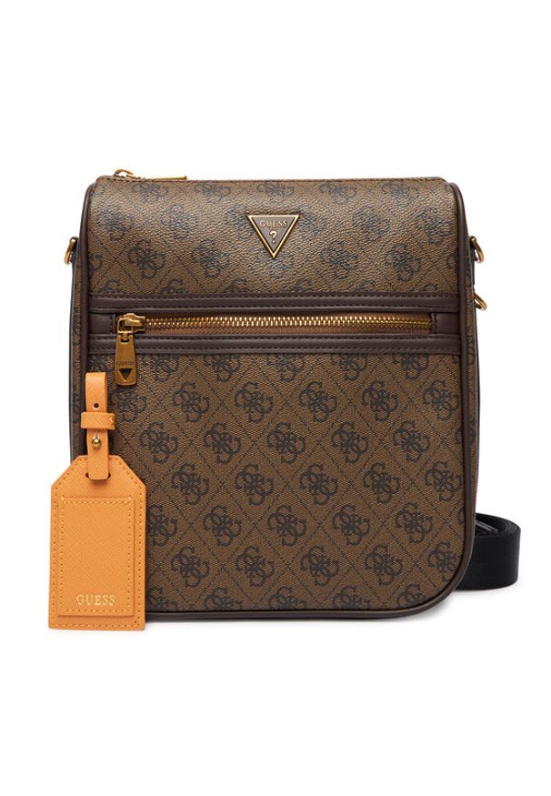 Guess Saszetka HMMILO P5417 Brązowy. Kolor: brązowy. Materiał: skóra