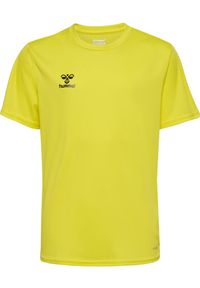 Hummel - Koszulka Poliestrowa Essential Jersey S/S Kids. Kolor: żółty. Materiał: jersey, poliester