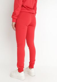 Born2be - Czerwone Spodnie Pirano. Kolor: czerwony. Materiał: dresówka, polar, dzianina. Sezon: zima, jesień