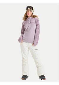 Roxy Polar Sayna Half Zip ERJFT04831 Fioletowy Regular Fit. Kolor: fioletowy. Materiał: syntetyk #5