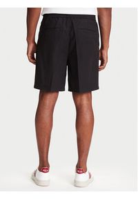 Mustang Szorty materiałowe Linen 1016459 Czarny Loose Fit. Kolor: czarny. Materiał: bawełna #4