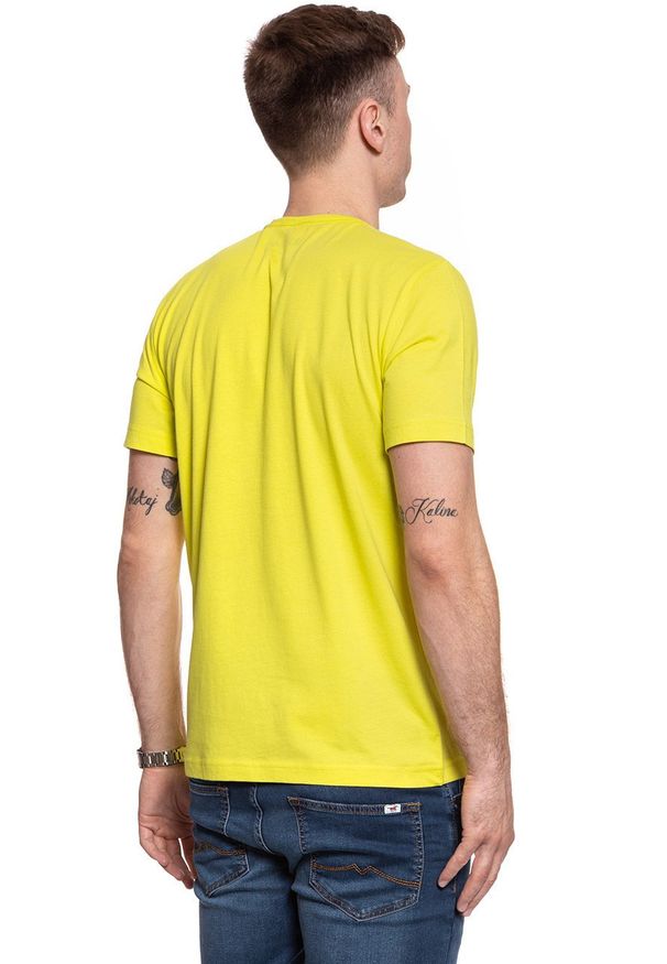 Mustang - T-SHIRT MĘSKI MUSTANG PRINT TEE 1009022 6066. Wzór: nadruk