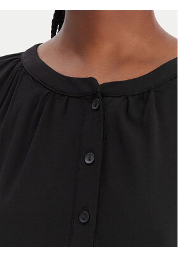 Vero Moda Bluzka Vmbella 10334524 Czarny Loose Fit. Kolor: czarny. Materiał: wiskoza