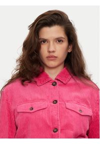 United Colors of Benetton - United Colors Of Benetton Kurtka przejściowa 2HKTDN06O Różowy Regular Fit. Kolor: różowy. Materiał: bawełna #4