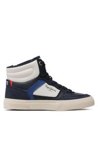 Pepe Jeans Sneakersy Kenton Master Boot PBS30528 Granatowy. Kolor: niebieski. Materiał: skóra #1