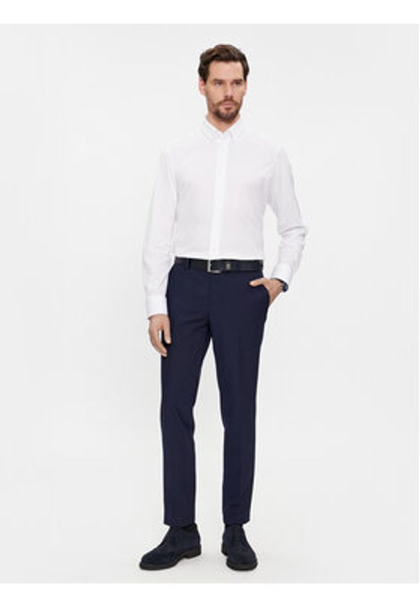 BOSS - Boss Koszula 50469378 Biały Regular Fit. Kolor: biały. Materiał: bawełna