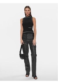 Armani Exchange Top 3DYH2A YMH6Z 1200 Czarny Regular Fit. Kolor: czarny. Materiał: syntetyk, wiskoza #3