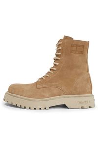 Tommy Jeans Trzewiki Tjm Casual Boot Suede EM0EM01336 Khaki. Okazja: na co dzień. Kolor: brązowy. Styl: casual