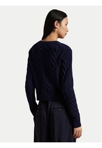 Polo Ralph Lauren Kardigan 211978312501 Granatowy Regular Fit. Typ kołnierza: polo. Kolor: niebieski. Materiał: wełna #2