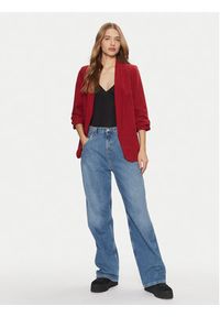 Pieces Marynarka Bosella 17090996 Czerwony Regular Fit. Kolor: czerwony. Materiał: syntetyk #7