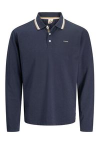 Jack & Jones Polo Blualves 12287520 Niebieski Regular Fit. Typ kołnierza: polo. Kolor: niebieski. Materiał: bawełna #5