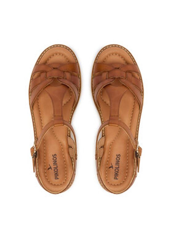 Pikolinos Sandały Roquetas W9B-0789 Brązowy. Kolor: brązowy. Materiał: skóra