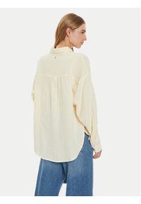 Roxy Koszula Morning Time ERJWT03639 Beżowy Loose Fit. Kolor: beżowy. Materiał: bawełna #3