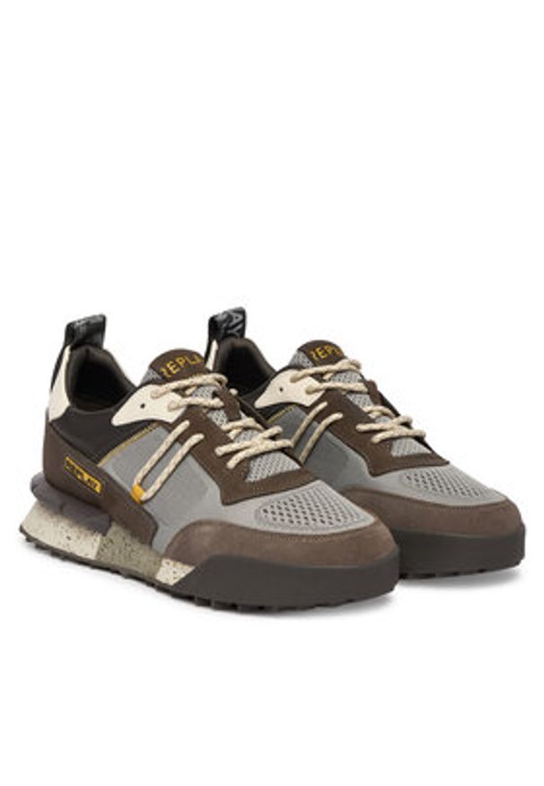 Replay - REPLAY Sneakersy GMS1P .000.C0072L Szary. Kolor: szary. Materiał: zamsz, skóra