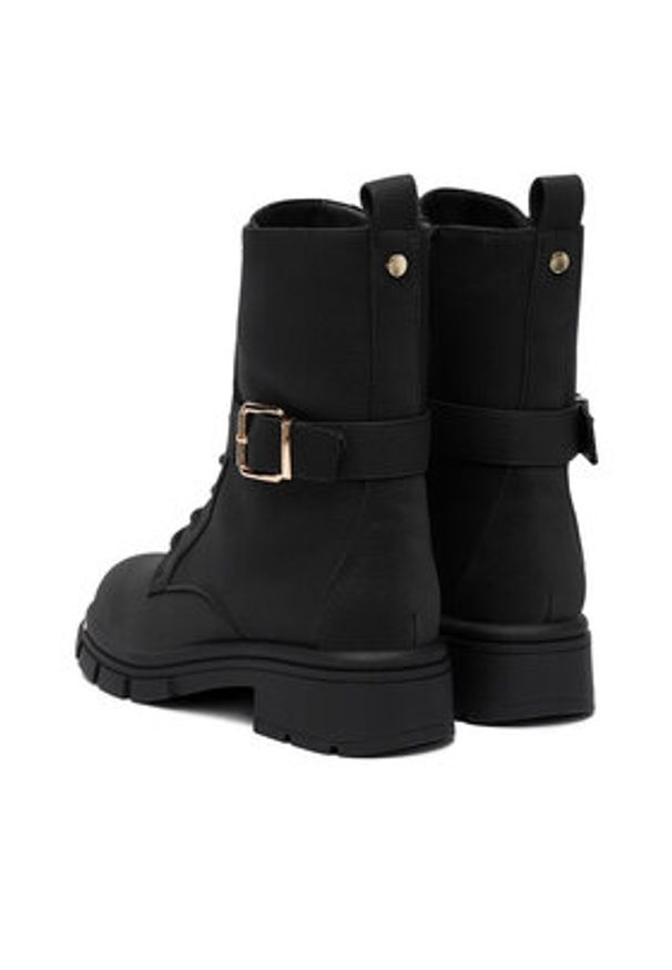 DeeZee Trzewiki 60110-1 Czarny. Kolor: czarny. Materiał: materiał, syntetyk