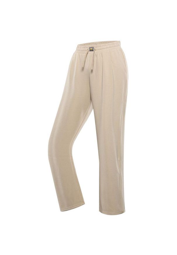 Naak - Stylowe spodnie damskie Nax Lacera XL - wygoda i trendy. Kolor: wielokolorowy. Materiał: materiał. Długość: długie