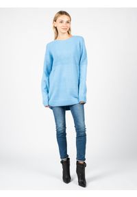 Silvian Heach Sweter "Mondee" | PGA22132 | Kobieta | Błękitny. Kolor: niebieski. Materiał: akryl, nylon. Wzór: ze splotem