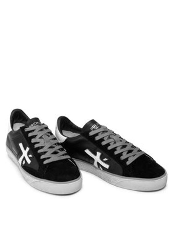 Premiata Sneakersy Steven 5439 Czarny. Kolor: czarny. Materiał: zamsz, skóra