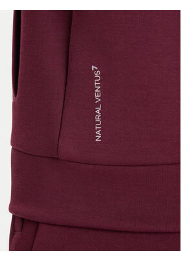 EA7 Emporio Armani Bluza 7W000675 AF13151 M5064 Bordowy Regular Fit. Kolor: czerwony. Materiał: syntetyk, bawełna