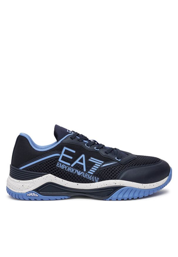 EA7 Emporio Armani Sneakersy X8X192 XK407 U247 Granatowy. Kolor: niebieski. Materiał: skóra