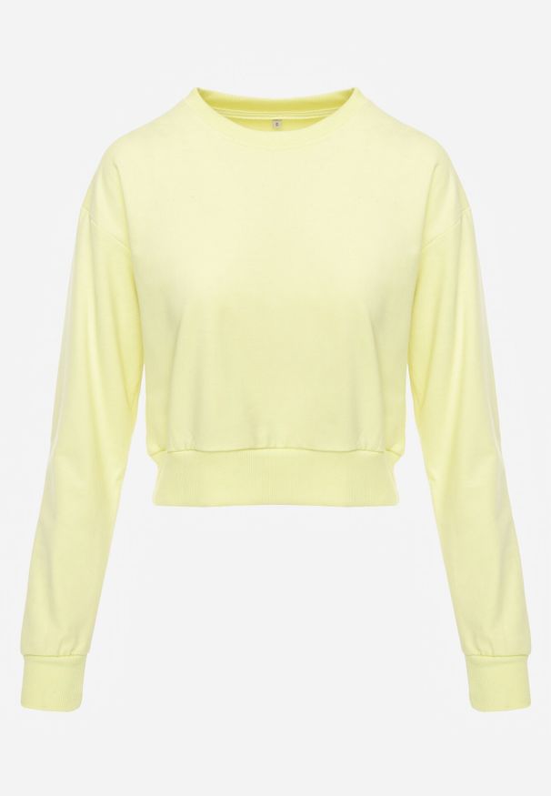 Born2be - Jasnozielona Bluza z Dodatkiem Bawełny Wykończona Ściągaczami Evilaya. Okazja: na co dzień. Kolor: zielony. Materiał: bawełna. Długość rękawa: długi rękaw. Długość: długie. Styl: casual, sportowy