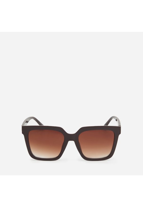 House - Okulary przeciwsłoneczne z efektem ombre - Brązowy. Kolor: brązowy