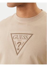 Guess T-Shirt M6RI23 K8FQ4 Beżowy Regular Fit. Kolor: beżowy. Materiał: bawełna #3