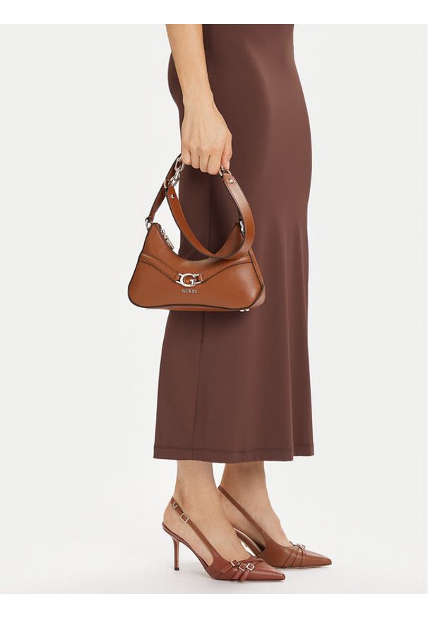 Guess Torebka HWBG79 93730 Brązowy. Kolor: brązowy. Materiał: skórzane