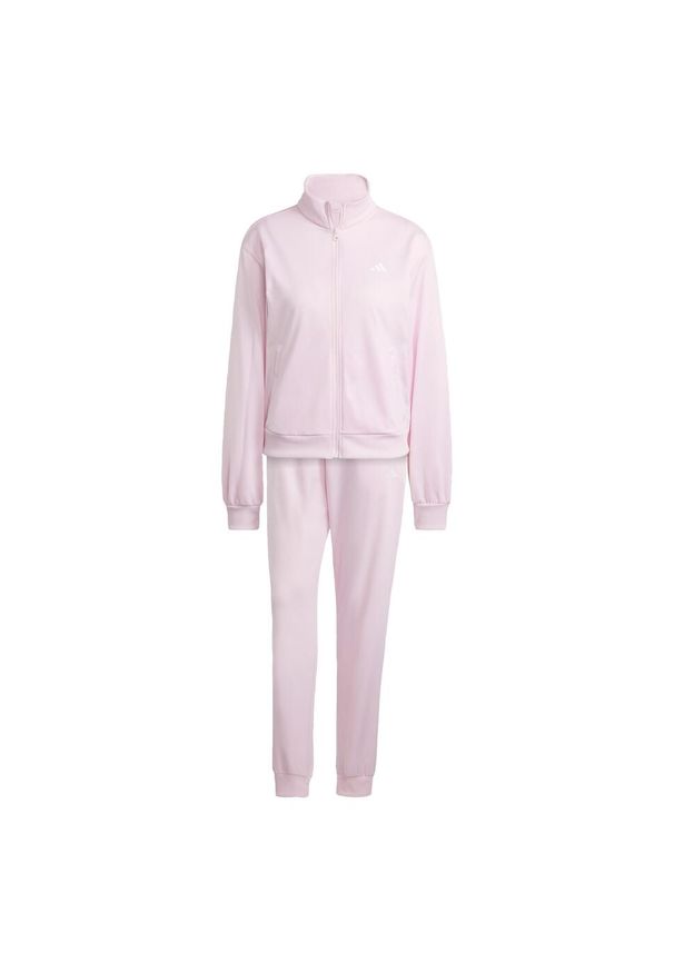 Adidas - Dres Essentials Feel Cozy. Kolor: różowy. Materiał: dresówka. Sport: fitness