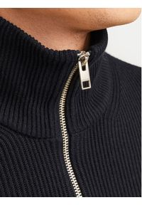 Jack & Jones Sweter Perfect 12257773 Czarny Regular Fit. Kolor: czarny. Materiał: syntetyk, bawełna #5