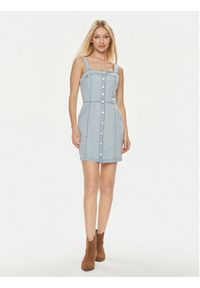 Levi's® Sukienka jeansowa Drea A7573-0001 Niebieski Slim Fit. Kolor: niebieski. Materiał: bawełna #4
