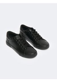 Big-Star - Trampki męskie ze skóry ekologicznej czarne KK174390 906. Okazja: na co dzień. Kolor: czarny. Materiał: skóra ekologiczna. Wzór: kolorowy. Sezon: jesień. Sport: turystyka piesza #5