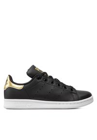 Adidas - adidas Sneakersy Stan Smith J GY4254 Czarny. Kolor: czarny. Materiał: skóra
