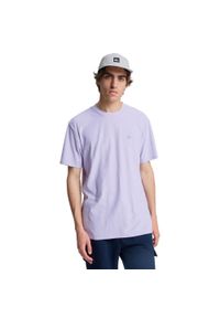 Quiksilver - Koszulka z krótkim rękawem dla Mężczyzn SLUB ROUNDNECK Fioletowy. Kolor: niebieski. Materiał: bawełna, tkanina. Długość rękawa: krótki rękaw. Długość: krótkie. Wzór: haft #1