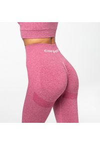 Legginsy bezszwowe Carpatree Allure różowy melanż. Kolor: różowy. Materiał: materiał, poliamid, elastan. Wzór: melanż