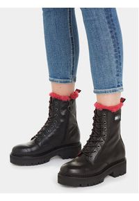 Tommy Jeans Botki Tjw W Urban Boot Smooth Ltr Wl EN0EN02402 Czarny. Kolor: czarny. Materiał: skóra #2