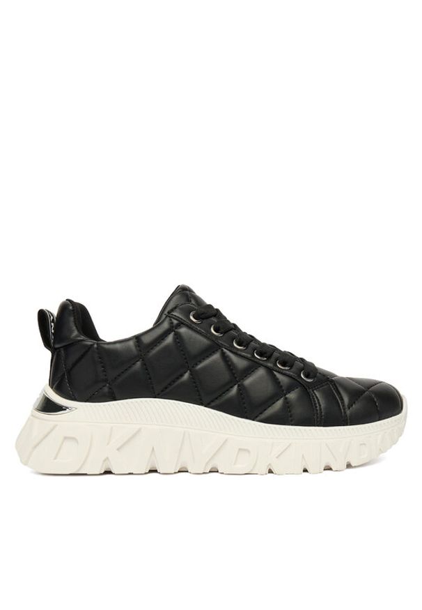 DKNY Sneakersy K4590226 Czarny. Kolor: czarny. Materiał: skóra