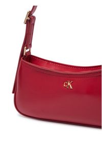 Calvin Klein Torebka Ck Small Shoulder Bag LV04F3170G Bordowy. Kolor: czerwony. Materiał: skórzane #3