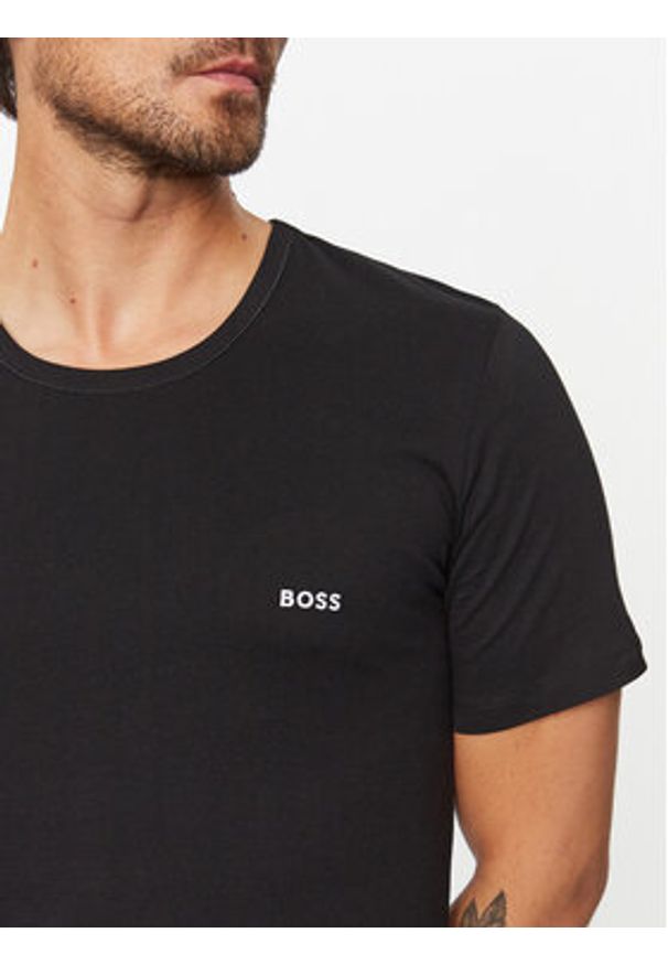 BOSS Komplet t-shirtów Tshirt Rn 3P Classic 50475284 Beżowy Regular Fit. Kolor: beżowy. Materiał: bawełna