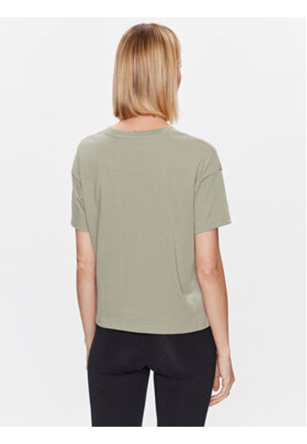 New Balance T-Shirt Stacked WT03805 Zielony Relaxed Fit. Kolor: zielony. Materiał: bawełna, syntetyk