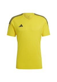 Adidas - Koszulka męska adidas Tiro 23 League Jersey. Kolor: czarny, wielokolorowy, żółty. Materiał: jersey