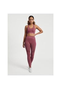 Damski bezszwowy biustonosz sportowy Hummel Shaping. Kolor: czerwony, różowy, wielokolorowy. Sport: fitness